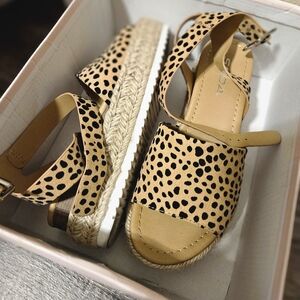 Soda Tan and Black Espadrille Sandals